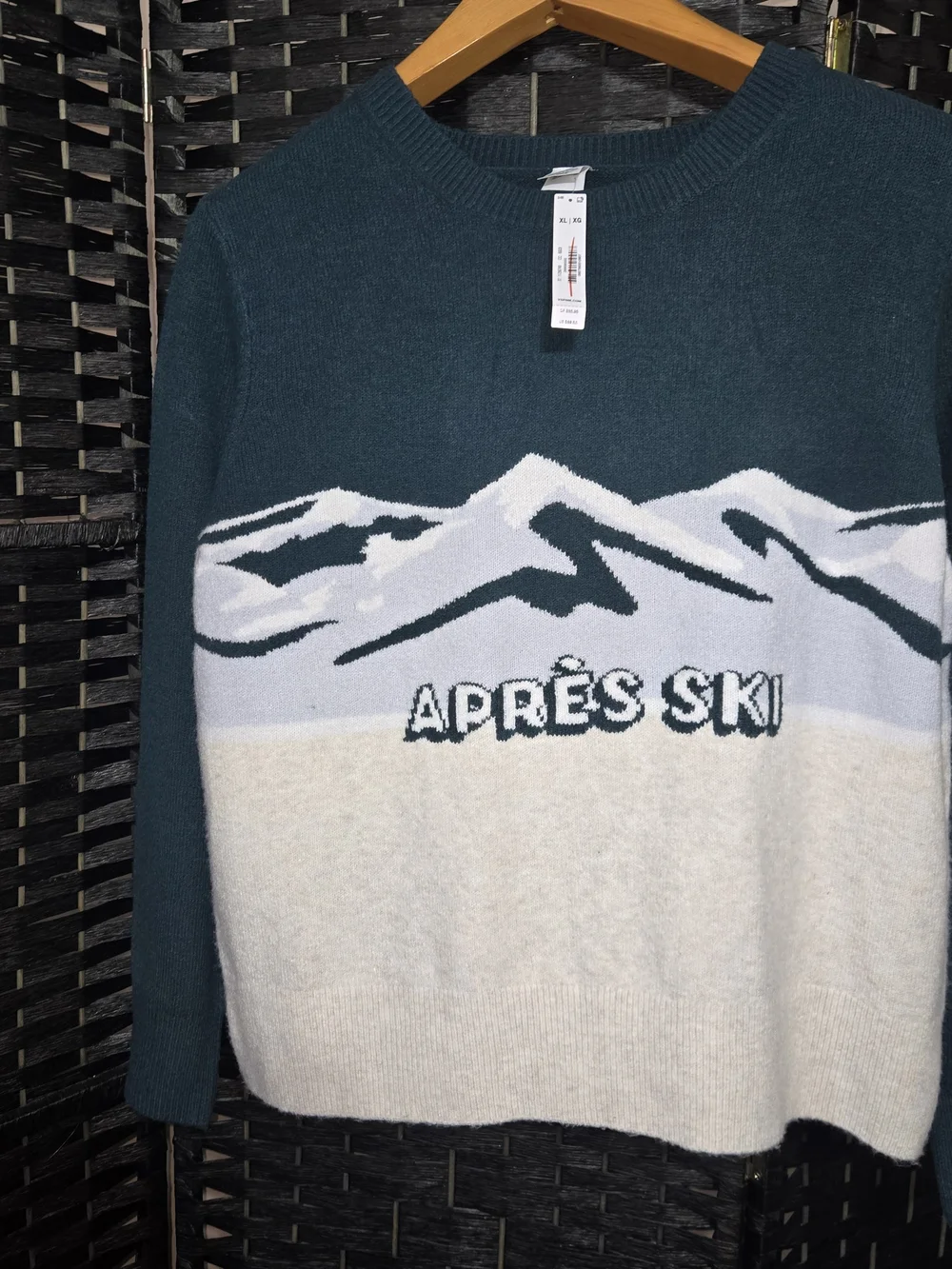 Victoria Secret PINK Apres Ski Mountain Crewneck XL Sweater NWT